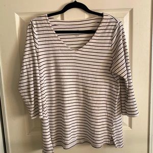 J.JILL 100% cotton v-neck